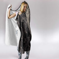 Bula Hibiscus Festival Hooded Blanket Fijian Masi Pattern Half Style LT03 - Polynesian Pride