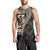 Bula Hibiscus Festival Men Tank Top Fijian Masi Pattern Half Style