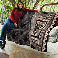 Bula Hibiscus Festival Quilt Fijian Masi Pattern Half Style LT03 - Polynesian Pride