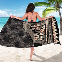 Bula Hibiscus Festival Sarong Fijian Masi Pattern Half Style LT03 - Polynesian Pride