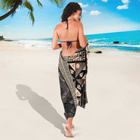 Bula Hibiscus Festival Sarong Fijian Masi Pattern Half Style LT03 - Polynesian Pride