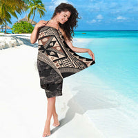 Bula Hibiscus Festival Sarong Fijian Masi Pattern Half Style LT03 - Polynesian Pride