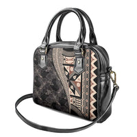 Bula Hibiscus Festival Shoulder Handbag Fijian Masi Pattern Half Style LT03 - Polynesian Pride