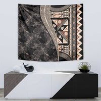 Bula Hibiscus Festival Tapestry Fijian Masi Pattern Half Style LT03 - Polynesian Pride