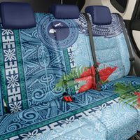 Fiji Day Back Car Seat Cover Tapa Pattern and Hibiscus Flower LT03 - Polynesian Pride