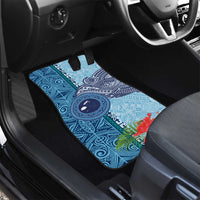 Fiji Day Car Mats Tapa Pattern and Hibiscus Flower LT03 - Polynesian Pride