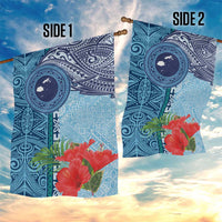 Fiji Day Garden Flag Tapa Pattern and Hibiscus Flower LT03 - Polynesian Pride