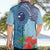 Fiji Day Hawaiian Shirt Tapa Pattern and Hibiscus Flower