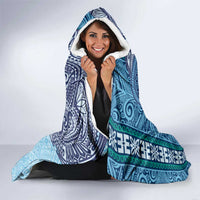 Fiji Day Hooded Blanket Tapa Pattern and Hibiscus Flower LT03 - Polynesian Pride