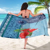 Fiji Day Sarong Tapa Pattern and Hibiscus Flower LT03 - Polynesian Pride
