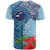 Fiji Day T Shirt Tapa Pattern and Hibiscus Flower