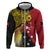 Papua New Guinea Independence Day Hoodie Bird-of-Paradise with Map and Polynesian Pattern