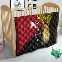 Papua New Guinea Independence Day Quilt Bird-of-Paradise with Map and Polynesian Pattern LT03 - Polynesian Pride