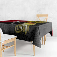 Papua New Guinea Independence Day Tablecloth Bird-of-Paradise with Map and Polynesian Pattern LT03 - Polynesian Pride