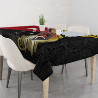 Papua New Guinea Independence Day Tablecloth Bird-of-Paradise with Map and Polynesian Pattern LT03 - Polynesian Pride
