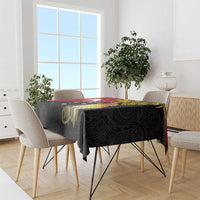 Papua New Guinea Independence Day Tablecloth Bird-of-Paradise with Map and Polynesian Pattern LT03 - Polynesian Pride