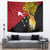 Papua New Guinea Independence Day Tapestry Bird-of-Paradise with Map and Polynesian Pattern