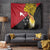 Papua New Guinea Independence Day Tapestry Bird-of-Paradise with Map and Polynesian Pattern