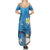 Aloha Hawaiian Monk Seal Summer Maxi Dress Polynesian Tattoo The Ocean and Undersea Vibe