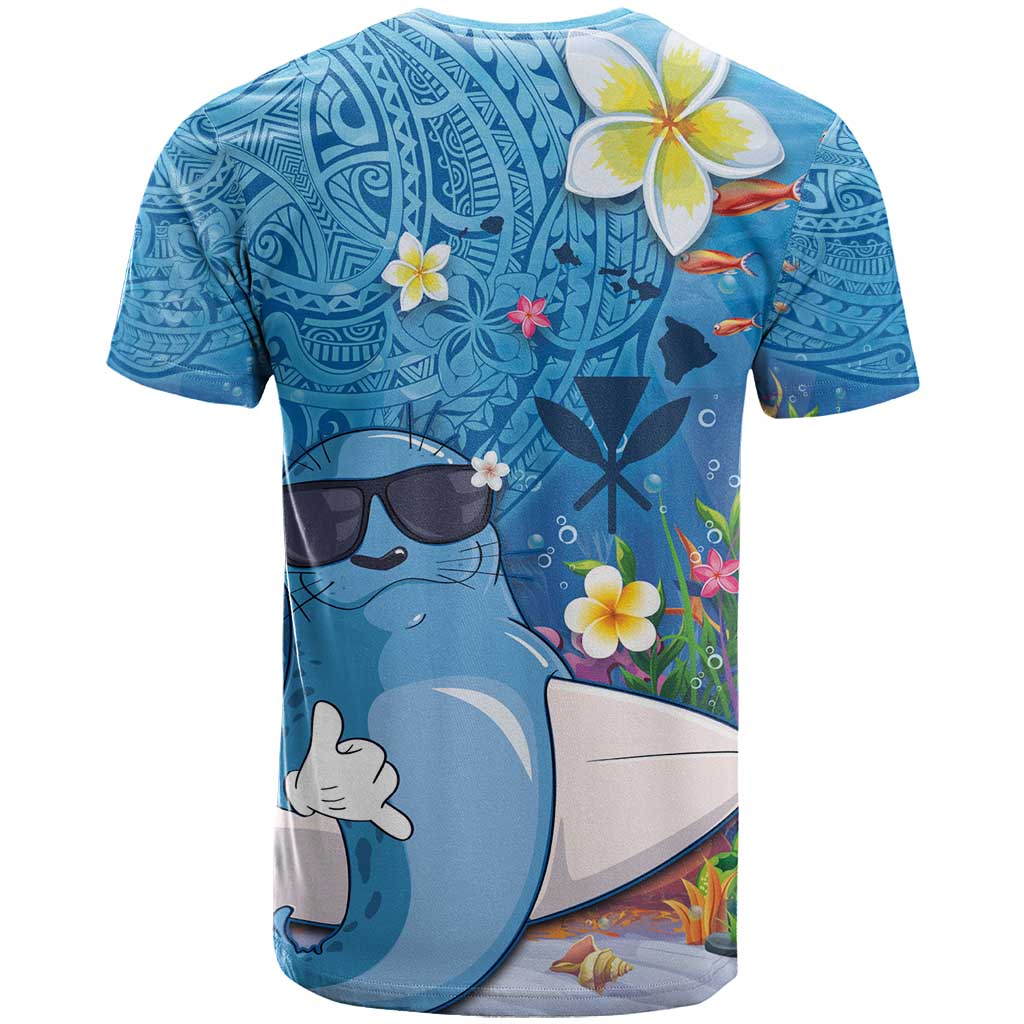Aloha Hawaiian Monk Seal T Shirt Polynesian Tattoo The Ocean and Undersea Vibe LT03 - Polynesian Pride