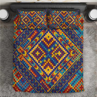 Kolose-Tuvalu Crochet Bedding Set with Polynesian and Pacific Tattoos LT03 Navy - Polynesian Pride
