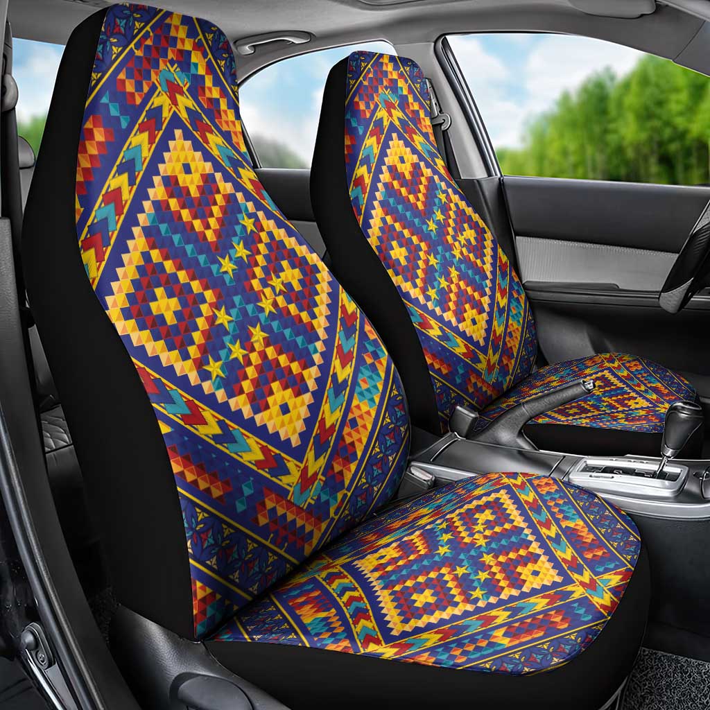 Kolose-Tuvalu Crochet Car Seat Cover with Polynesian and Pacific Tattoos LT03 - Polynesian Pride