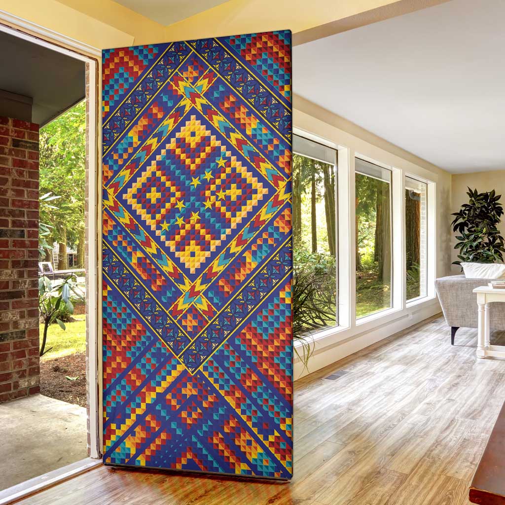 Kolose-Tuvalu Crochet Door Cover with Polynesian and Pacific Tattoos LT03 - Polynesian Pride