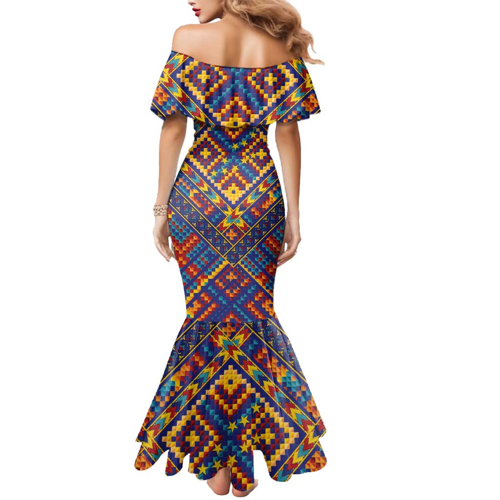 Kolose-Tuvalu Crochet Mermaid Dress with Polynesian and Pacific Tattoos LT03 - Polynesian Pride