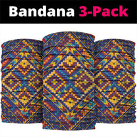 Kolose-Tuvalu Crochet Neck Gaiter with Polynesian and Pacific Tattoos LT03 package One Size: 25*50cm Navy - Polynesian Pride