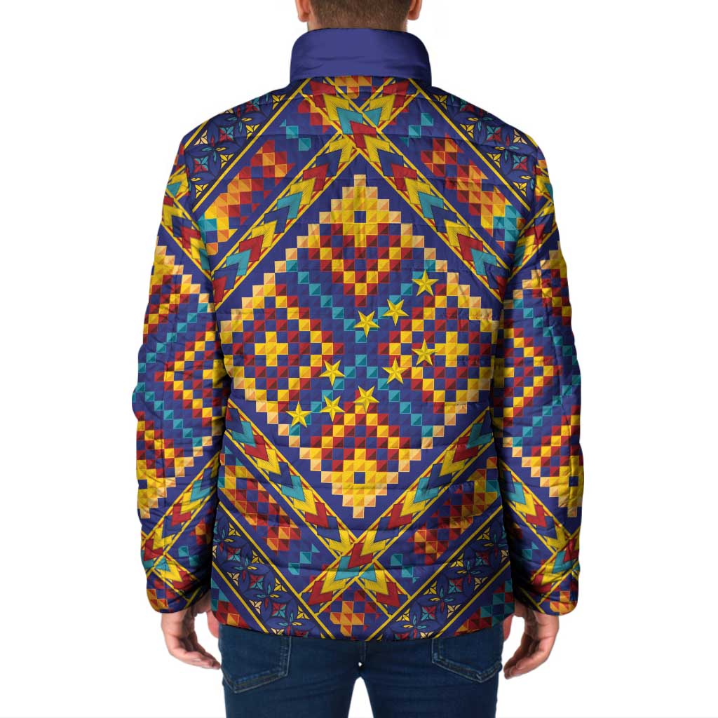 Kolose-Tuvalu Crochet Padded Jacket with Polynesian and Pacific Tattoos LT03 - Polynesian Pride