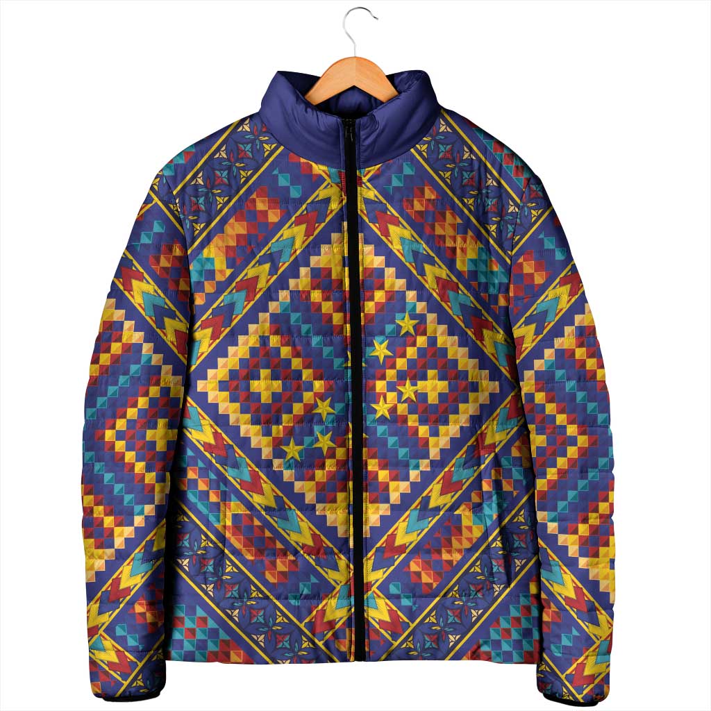 Kolose-Tuvalu Crochet Padded Jacket with Polynesian and Pacific Tattoos LT03 - Polynesian Pride