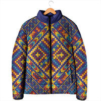 Kolose-Tuvalu Crochet Padded Jacket with Polynesian and Pacific Tattoos LT03 - Polynesian Pride