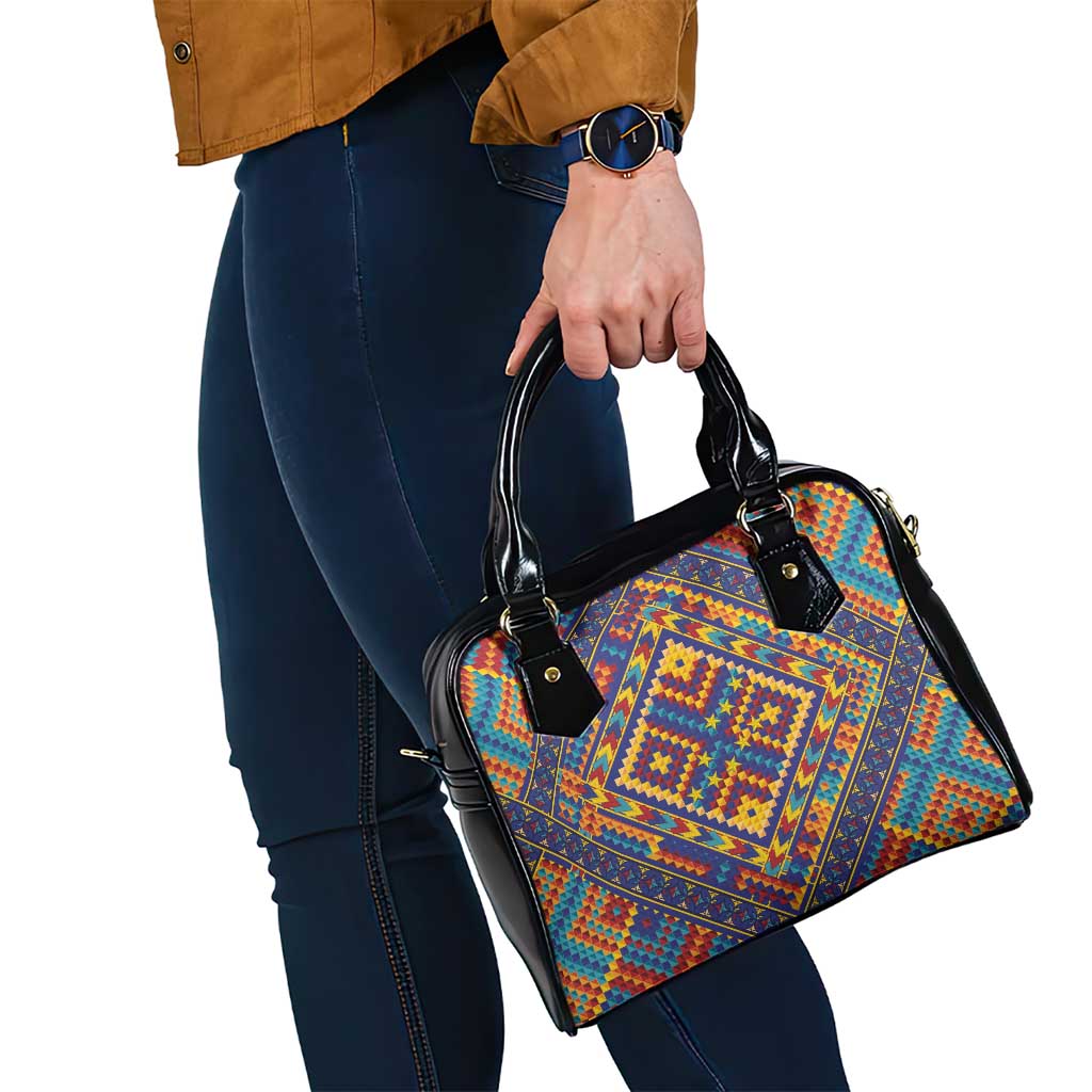 Kolose-Tuvalu Crochet Shoulder Handbag with Polynesian and Pacific Tattoos LT03 - Polynesian Pride