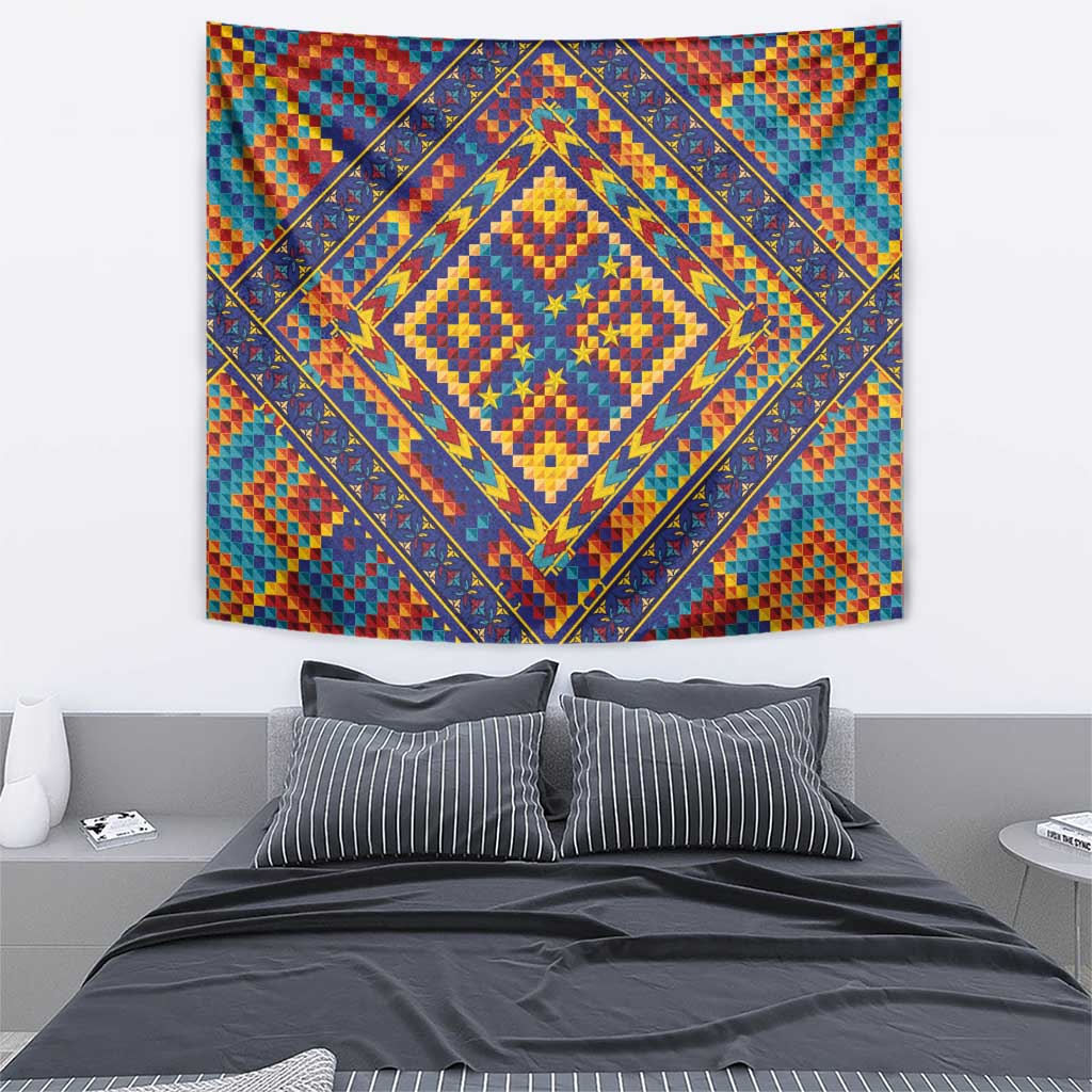 Kolose-Tuvalu Crochet Tapestry with Polynesian and Pacific Tattoos LT03 - Polynesian Pride