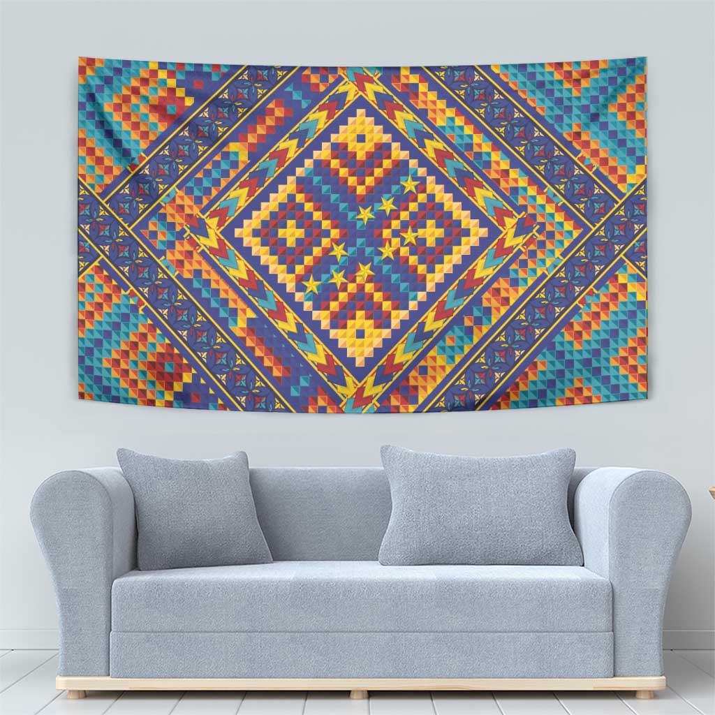 Kolose-Tuvalu Crochet Tapestry with Polynesian and Pacific Tattoos LT03 - Polynesian Pride