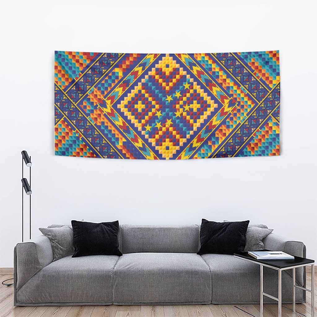 Kolose-Tuvalu Crochet Tapestry with Polynesian and Pacific Tattoos LT03 - Polynesian Pride