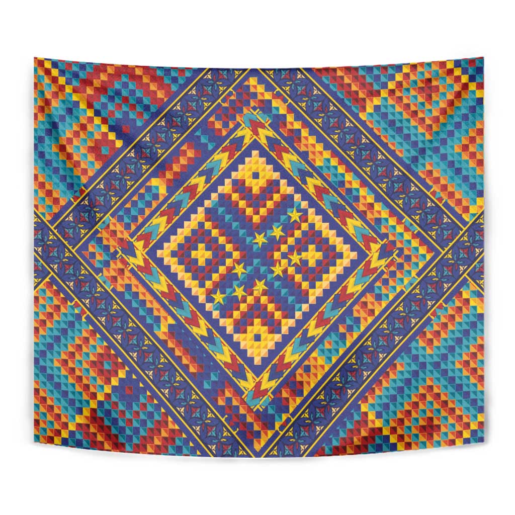Kolose-Tuvalu Crochet Tapestry with Polynesian and Pacific Tattoos LT03 - Polynesian Pride