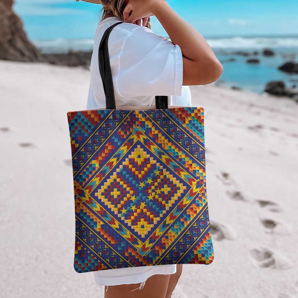 Kolose-Tuvalu Crochet Tote Bag with Polynesian and Pacific Tattoos LT03 - Polynesian Pride