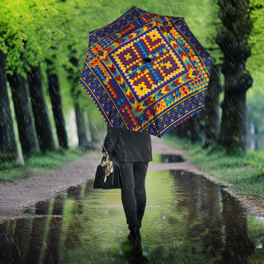 Kolose-Tuvalu Crochet Umbrella with Polynesian and Pacific Tattoos LT03 - Polynesian Pride