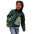 Custom New Zealand Kid Hoodie Silver Fern and Hei Tiki with Papua Shell Maori Tribal LT03 - Polynesian Pride