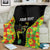 Personalised Vanuatu Running Blanket Footprint and Hibiscus Polynesian Style