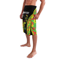 Personalised Vanuatu Running Lavalava Footprint and Hibiscus Polynesian Style LT03 - Polynesian Pride