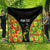 Personalised Vanuatu Running Quilt Footprint and Hibiscus Polynesian Style