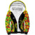 Personalised Vanuatu Running Sherpa Hoodie Footprint and Hibiscus Polynesian Style