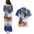 Filipino American History Month Couples Matching Puletasi Dress and Hawaiian Shirt Filipino Coat Of Arms and American Eagle Splash Style LT03 - Polynesian Pride