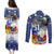 Filipino American History Month Couples Matching Puletasi Dress and Long Sleeve Button Shirts Filipino Coat Of Arms and American Eagle Splash Style LT03 - Polynesian Pride