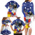 Filipino American History Month Family Matching Long Sleeve Bodycon Dress and Hawaiian Shirt Filipino Coat Of Arms and American Eagle Splash Style LT03 - Polynesian Pride