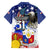 Filipino American History Month Family Matching Mermaid Dress and Hawaiian Shirt Filipino Coat Of Arms and American Eagle Splash Style LT03 - Polynesian Pride