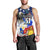 Filipino American History Month Men Tank Top Filipino Coat Of Arms and American Eagle Splash Style LT03 - Polynesian Pride