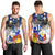 Filipino American History Month Men Tank Top Filipino Coat Of Arms and American Eagle Splash Style LT03 - Polynesian Pride